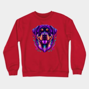 Rottweiler Watercolor Rottie Artwork Crewneck Sweatshirt